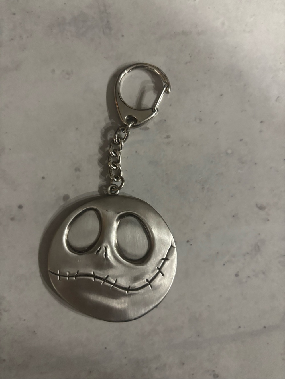 Disney Monogram Pewter Keychain Jack Skellington L'Étrange Noël